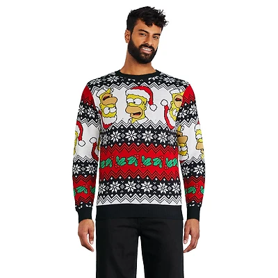 The Simpsons Men's Light Up Holiday Popover