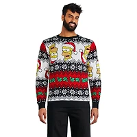 The Simpsons Men's Light Up Holiday Popover