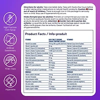 Multivitamines One A Day pour femmes – Vitamines quotidiennes pour femmes – Multivitamines pour femmes avec vitamines A, C et D, zinc pour le soutien immunitaire, vitamines E et B12, biotine, calcium et fer 250 comprimés
