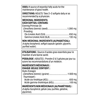 Spring Valley Evening Primrose Oil 1000mg, 180 Softgels