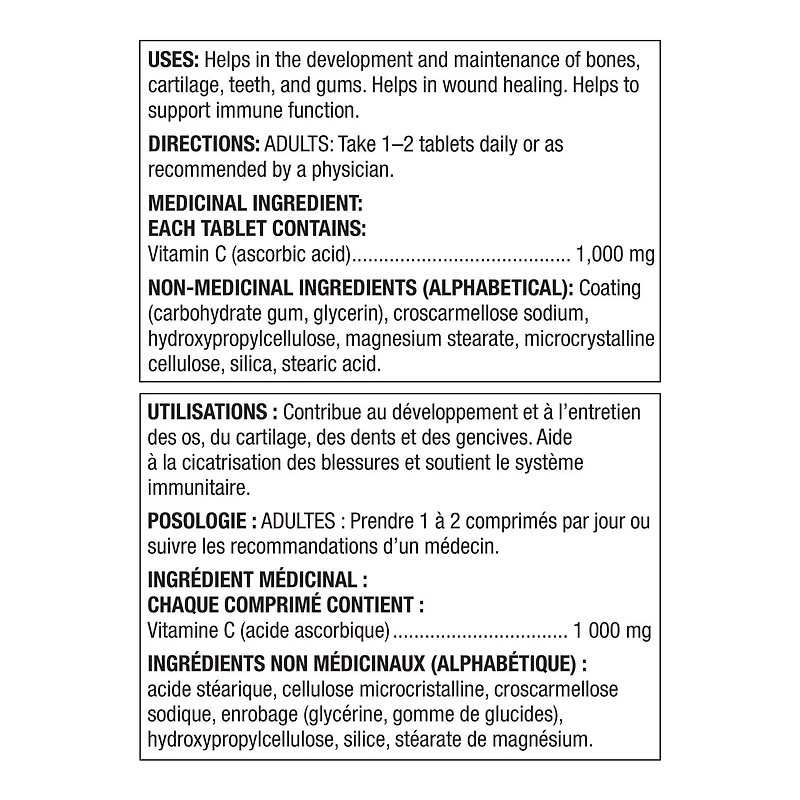Spring Valley Vitamine C 1000mg FORMAT ÉCONOMIQUE