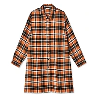 George Plus Women's Tunic Plaid Shirt
