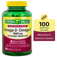 Spring Valley Omega-3 1200mg, 100 Softgels