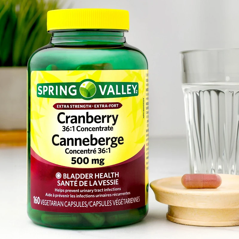 Spring Valley Cranberry 500 mg, 160 Vegeterian Capsules