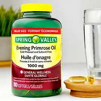 Spring Valley Evening Primrose Oil 1000mg, 180 Softgels