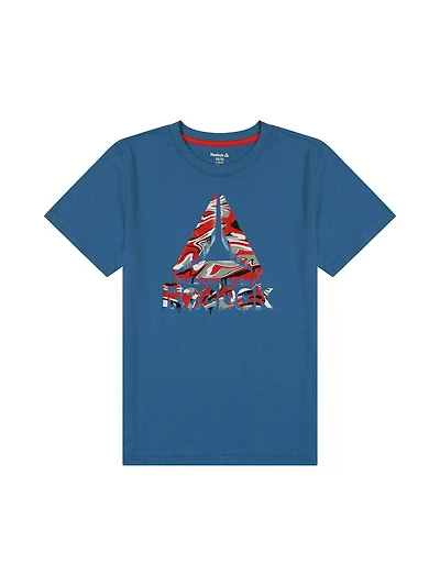 Reebok Boys Marble Drips Short Sleeve Graphic Tee