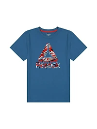 Reebok Boys Marble Drips Short Sleeve Graphic Tee