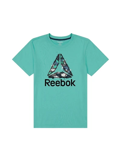Reebok Boys Frayed Short Sleeve Graphic Tee