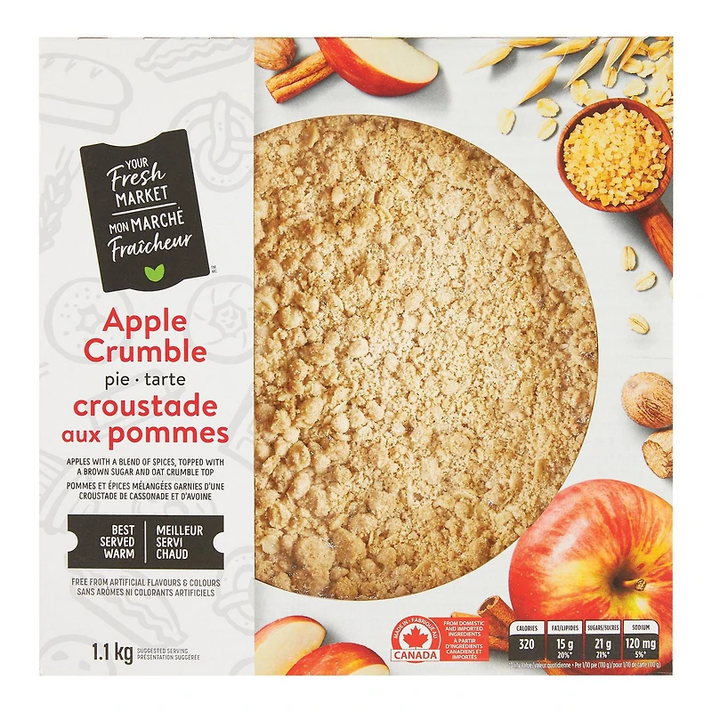 Your Fresh Market Apple Crumble Pie