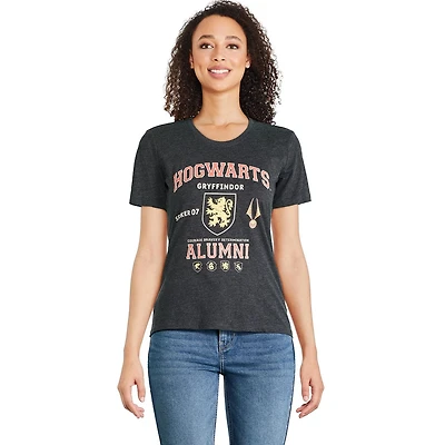 T-shirt à manches courtes Harry Potter pour femmes Tailles TP–TG