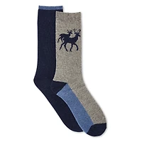 Lot de 2 paires de chaussettes en laine George pour hommes