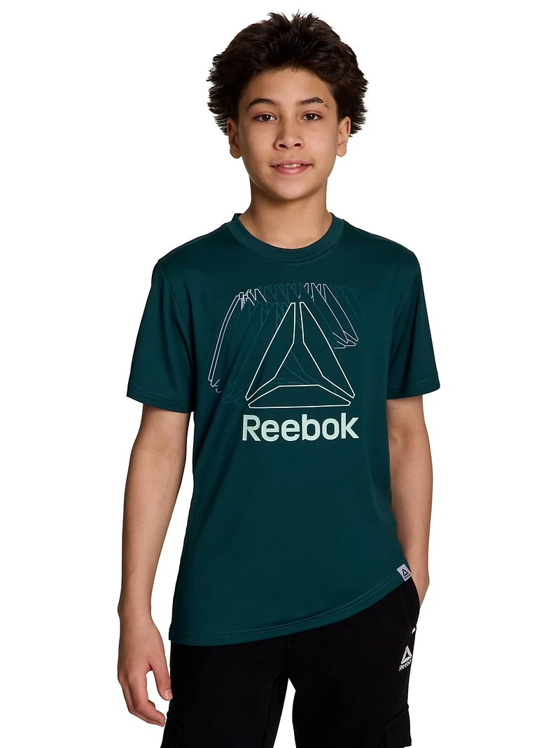 Reebok t-shirt graphique  repeater pour garçon Sizes 4/5-18