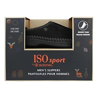 ISOsport by isotoner® Men's Brian Microsuede Hoodback Slippers