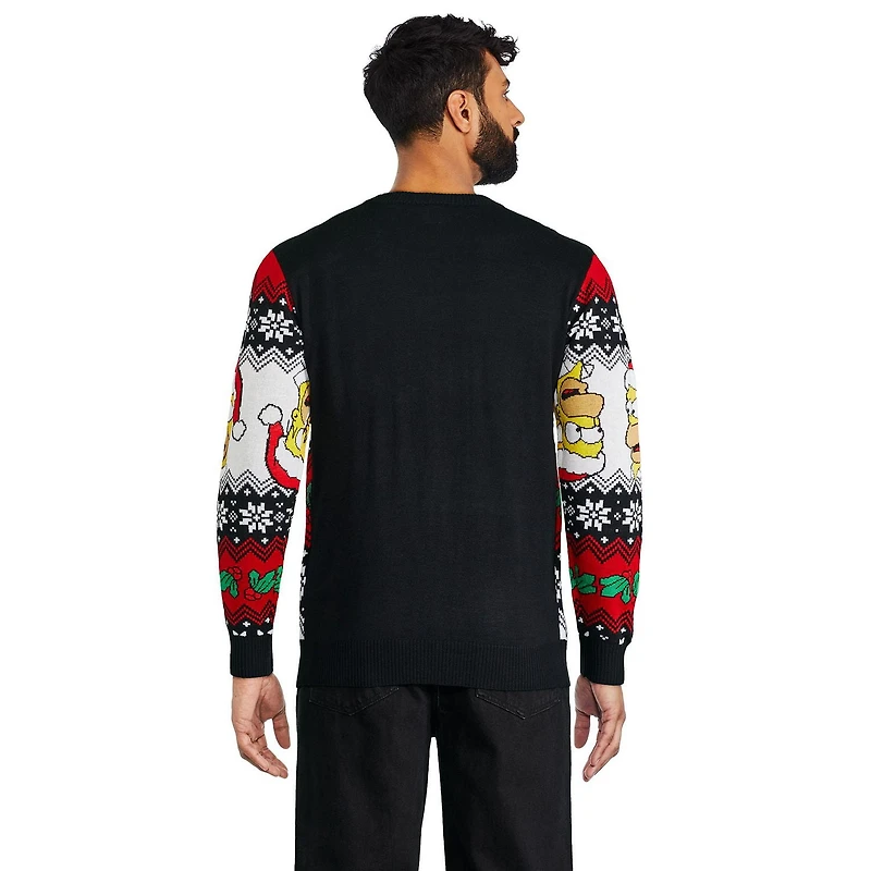 The Simpsons Men's Light Up Holiday Popover