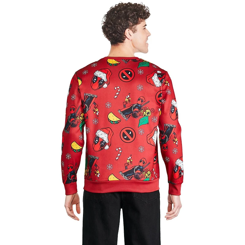 Marvel Men's Deadpool Holiday Popover, Sizes S-XL