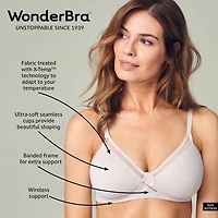 Soutien-gorge léger et frais sans armature de WonderBra 34-40B ; 34-42 °C 36-42 D, DD