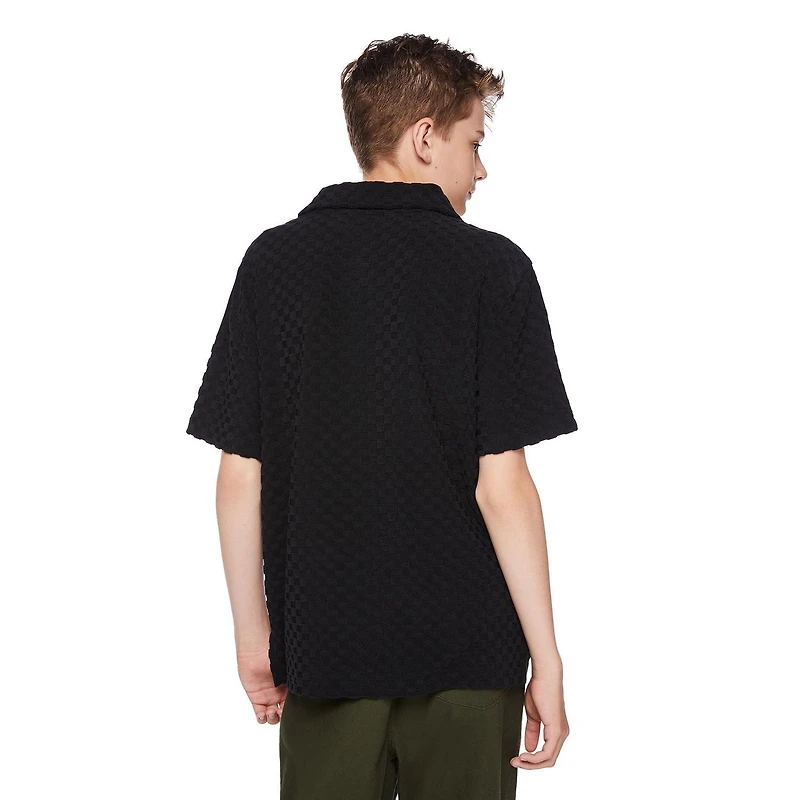 Jackson Boys' Short Sleeve Split V-Neck Polo Shirt, Sizes M-XXL