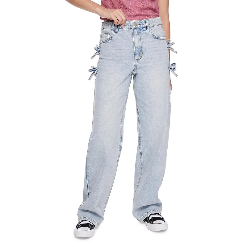Jean évasé en denim avec boucles latérales My Sister’s Closet pour filles Tailles 7-18