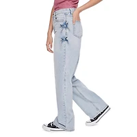 Jean évasé en denim avec boucles latérales My Sister’s Closet pour filles Tailles 7-18