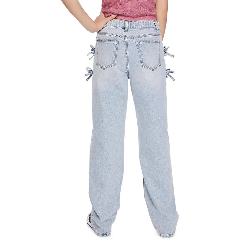 Jean évasé en denim avec boucles latérales My Sister’s Closet pour filles Tailles 7-18