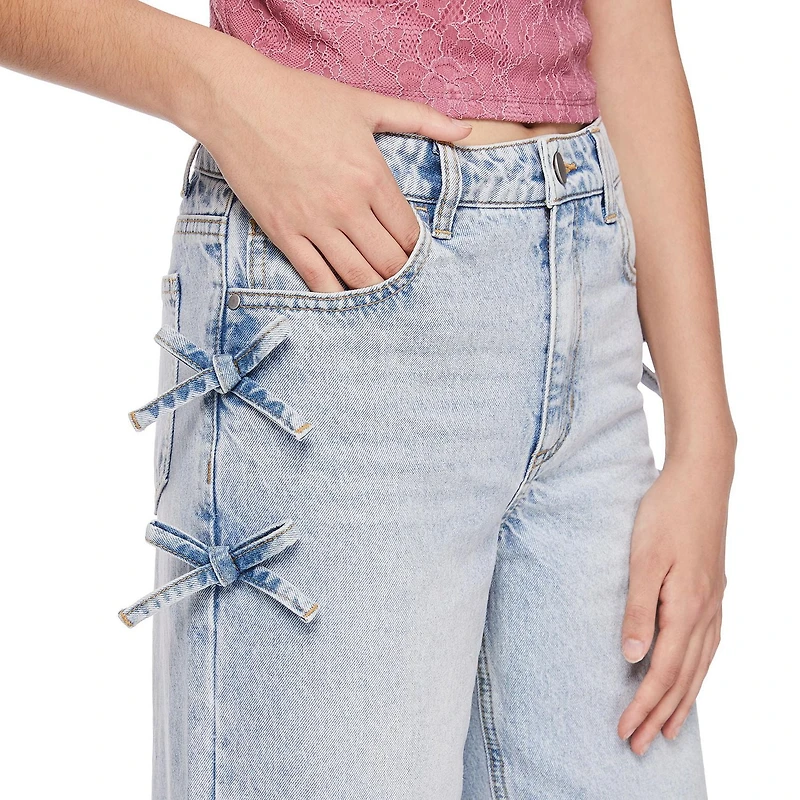 Jean évasé en denim avec boucles latérales My Sister’s Closet pour filles Tailles 7-18
