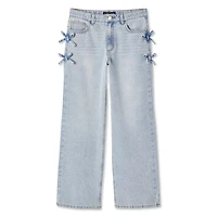 Jean évasé en denim avec boucles latérales My Sister’s Closet pour filles Tailles 7-18