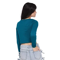 Haut à manches longues avec encolure carrée sans coutures My Sister’s Closet pour filles Tailles P-TTG