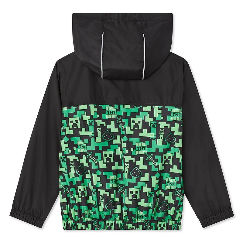 Minecraft Boys' Full-Zip Windbreaker