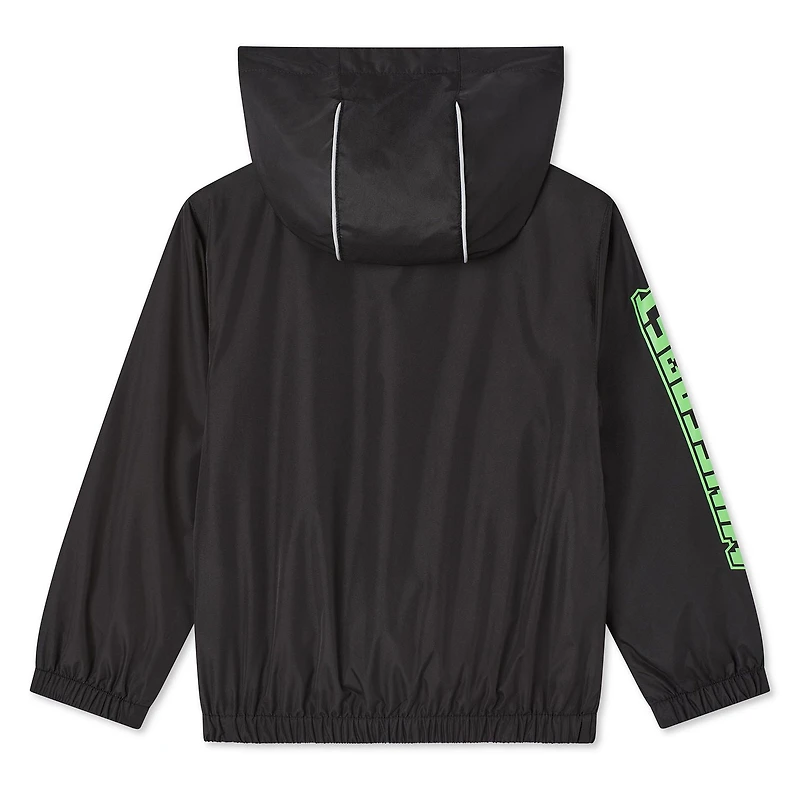 Minecraft Boys' Full-Zip Windbreaker
