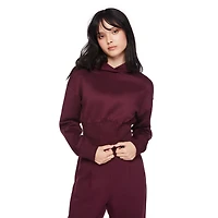 Haut à capuchon écourté style corset manches longues My Sister’s Closet pour filles Tailles P-TTG