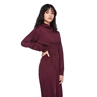Haut à capuchon écourté style corset manches longues My Sister’s Closet pour filles Tailles P-TTG