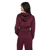 Haut à capuchon écourté style corset manches longues My Sister’s Closet pour filles Tailles P-TTG