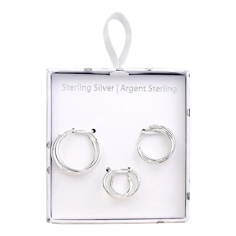 Luxury Designs set of 3 Hoops