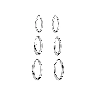 Luxury Designs set of 3 Hoops