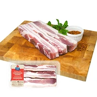 Maple Leaf Fresh Pork Belly Slices, 3 pieces, 0.55 - 1.15 KG