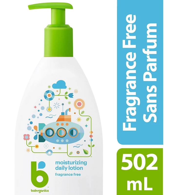 Babyganics Lotion Quotidienne, Sans Parfum, 502ml Ingrédients biologiques- 502ml