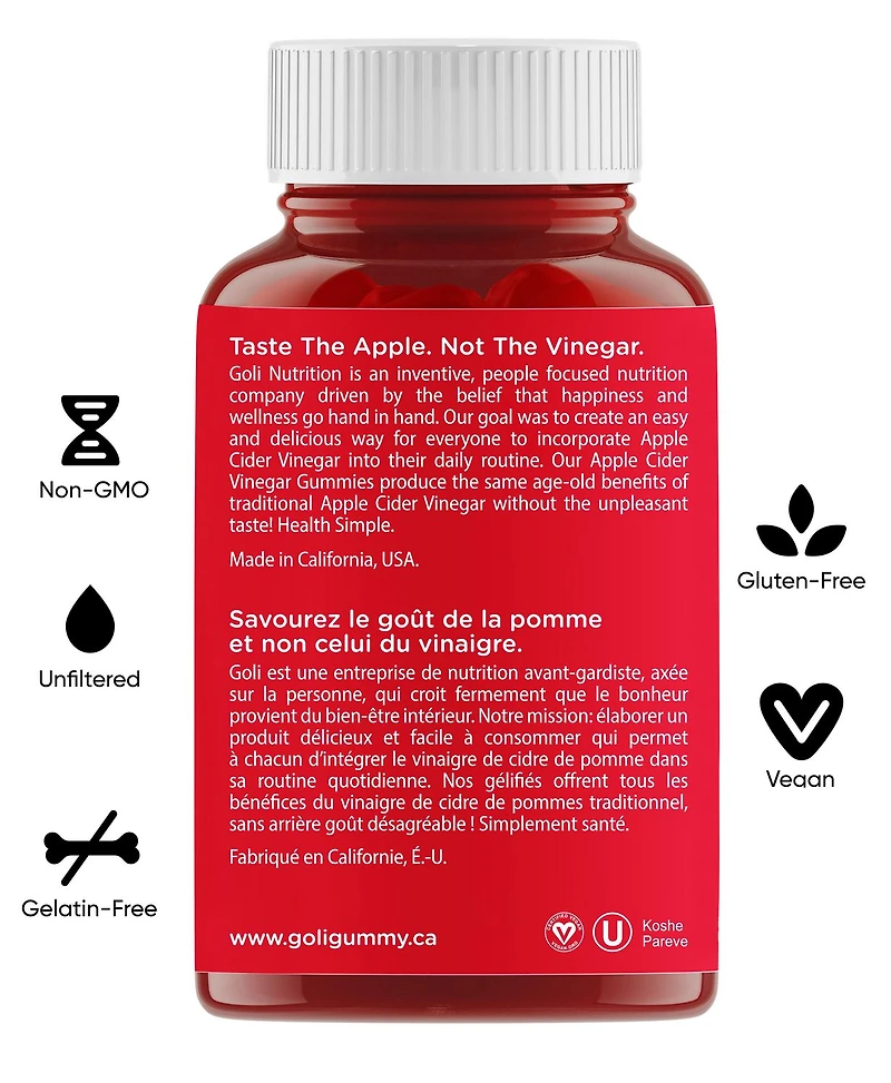 Goli Apple Cider Vinegar Gummies, Goli ACV Gummies