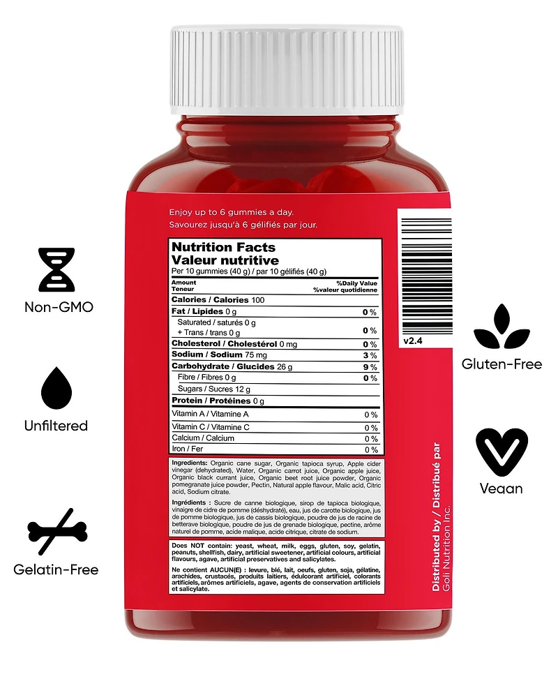 Goli Apple Cider Vinegar Gummies, Goli ACV Gummies