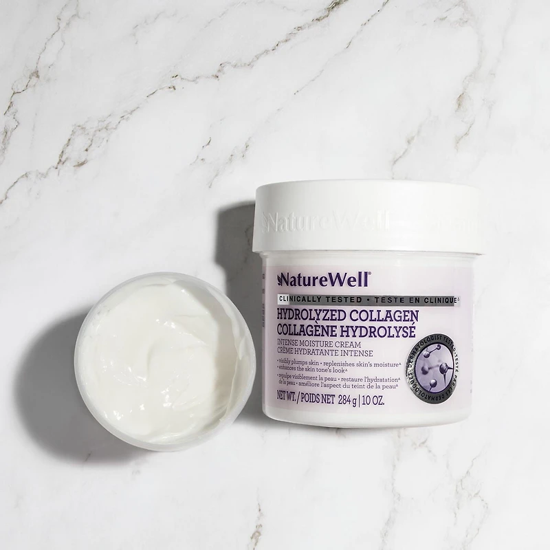 Naturewell Crème de Collagène hydrolysé , 10 oz/284 g Crème hydrolysante au collagène NatureWell, 10 oz/284 g