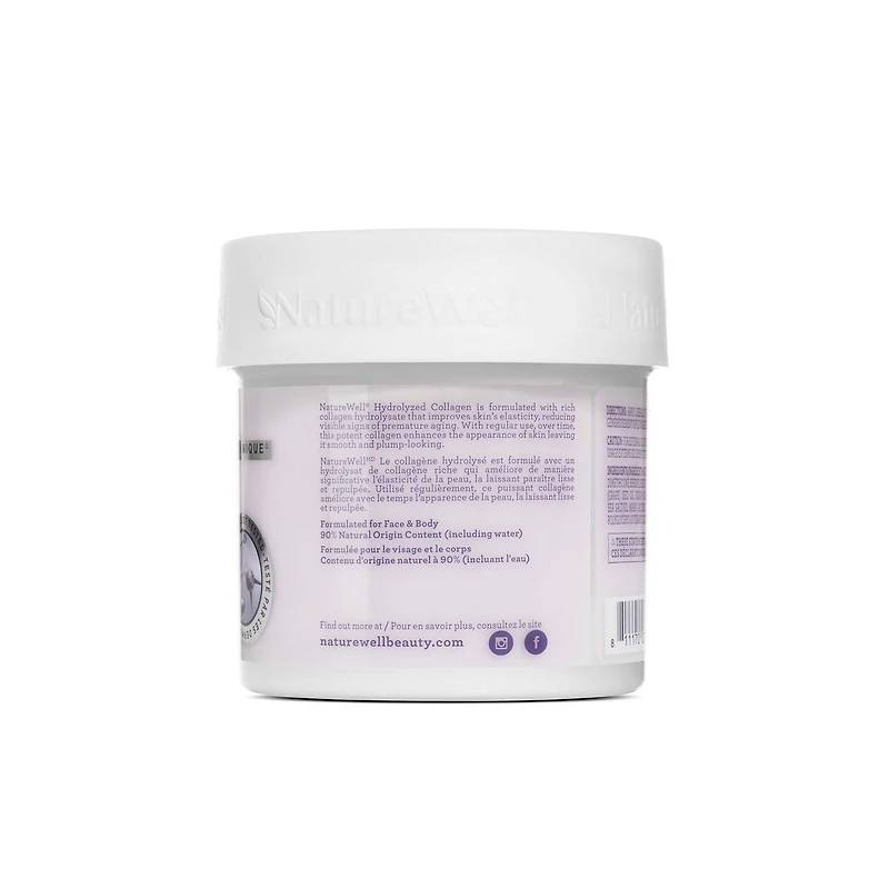 Naturewell Crème de Collagène hydrolysé , 10 oz/284 g Crème hydrolysante au collagène NatureWell, 10 oz/284 g