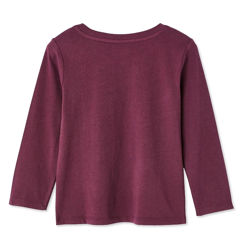 T-shirt à manches longues George pour petites filles Tailles 2T-5T