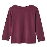 T-shirt à manches longues George pour petites filles Tailles 2T-5T