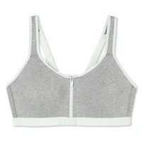 Athletic Works Women's Zip-Front Sports Bra
