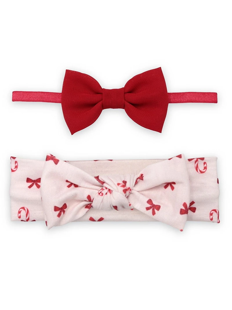 Carter’s Child of Mine, bébé fille Plume Holiday Headwrap, paquet de 2, taille unique