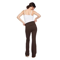 Pantalon évasé avec ceinture montée pliable Paisley Sky Maternité