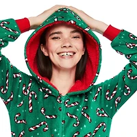 George Family Plush Candy Cane Printed Sleeper