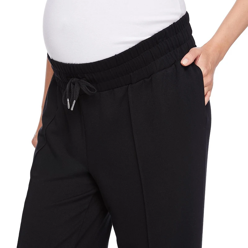 Pantalon évasé en molleton à porter sous le ventre avec nervures Paisley Sky Maternité Tailles P-TTG