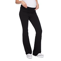 Paisley Sky Maternity Foldover Waistband Flare Leg Pant