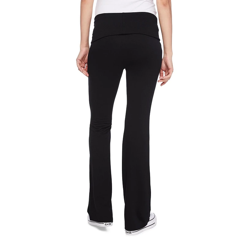 Paisley Sky Maternity Foldover Waistband Flare Leg Pant