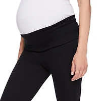 Paisley Sky Maternity Foldover Waistband Flare Leg Pant